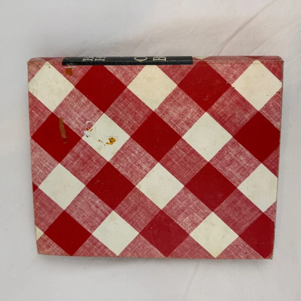 Better Homes‎ and Gardens New Cook Book Vintage Red Gingham 5 Ring Binder 1970s